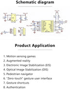GY‑521 MPU‑6050 Three‑Axis Accelerometer Gyroscope Sensor Module 6DOF 3‑Axis Acceleration Gyro Sensor for Arduino