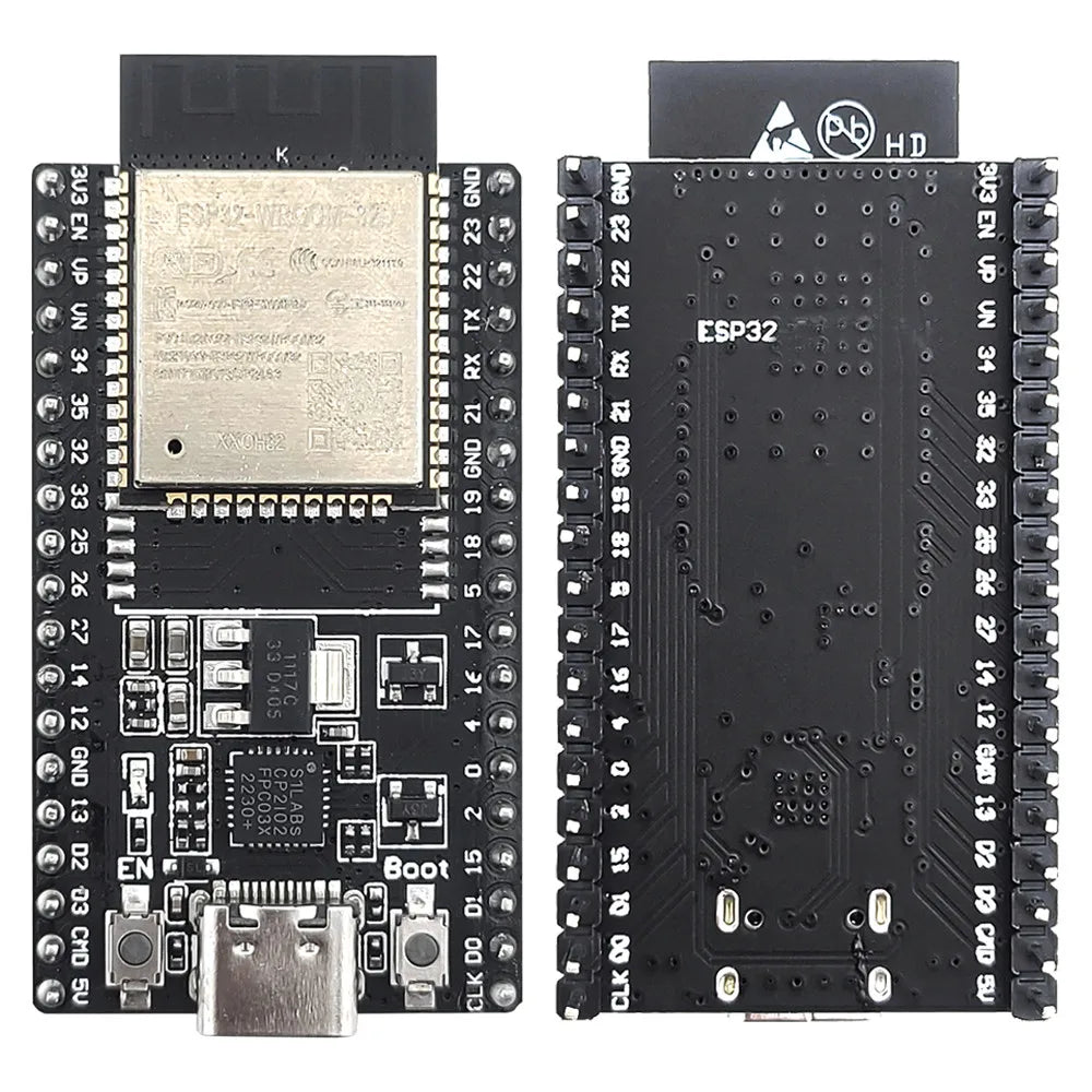 ESP32 Development Board with GPIO Expansion Board Kit ESP32-32D BT Wifi Module USB Type-C 38PIN CP2102 ESP32-DevKitC