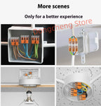 WAGO holes Lever wire connector 221-412 221-413 221-415 221-612 221-613 221-615 Quick Wiring terminal 0.14-4mm²/AWG24-12 2/3/5