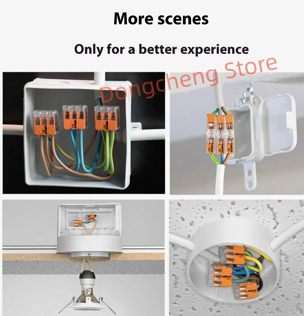 Wago wiring terminal 221-412 221-412 221-413 221-415 221-612 221-613 221-615 221-2411 Original  Wiring connector 20PCS/LOT