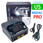ToolkitRC M6DAC PRO V2 Intelligent Charger Dual Channel AC 200W DC 800W 16A Lithium Battery 1S 2S 3S 4S 5S 6S LiHV Lipo PD65W