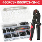 460/1550PCS Dupont Connector Kit JST-XH 2.54mm Set 2/3/4/5/6Pin Housing Adapter Male/Female Pin Header Terminal for Wire Cable