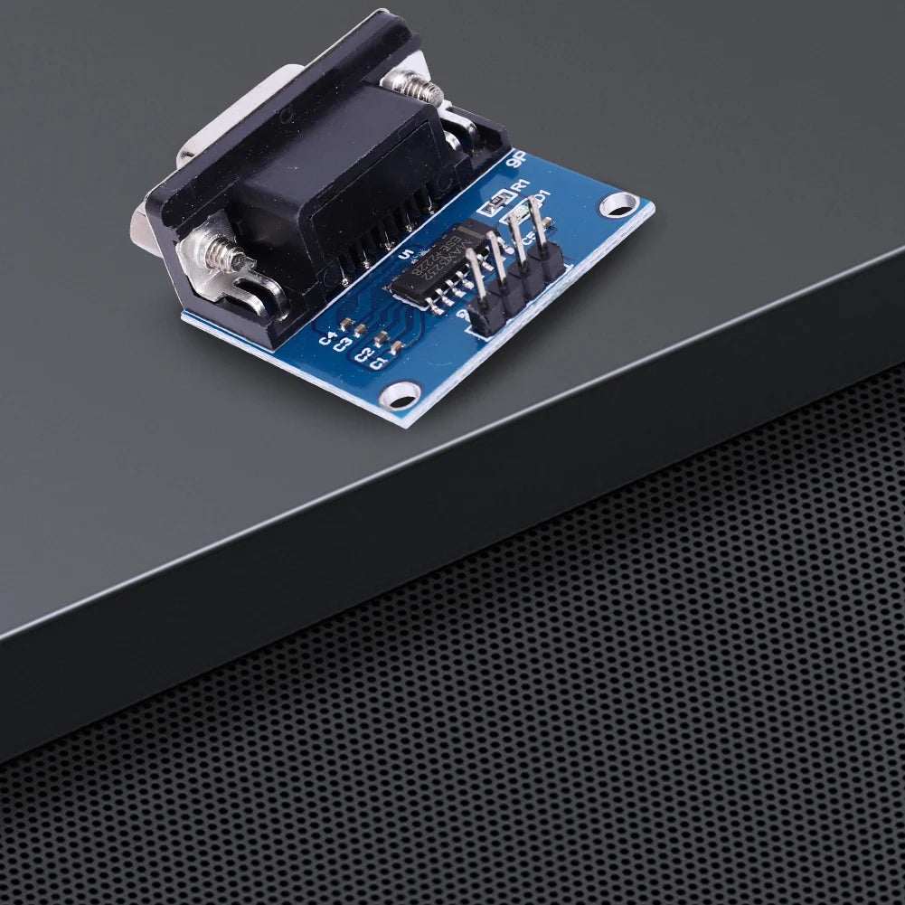MAX3232 RS232 To TTL Serial Port Converter Module TX RX VCC GND Female DB9 Connector MAX232 Flashing Board MAX3232 Chip