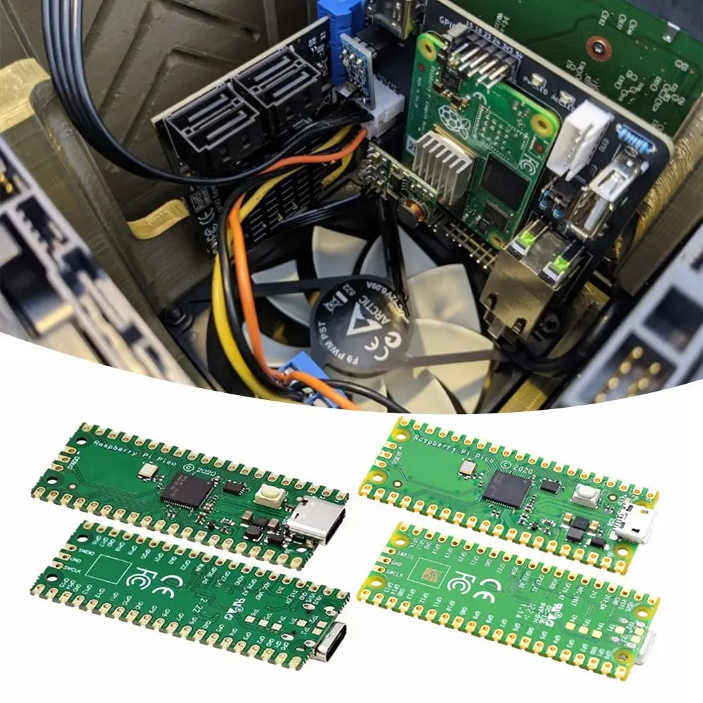 Original Raspberry Pi Pico Development Board, Pico or Pico H with Pin Header, Support MicroPython/C++