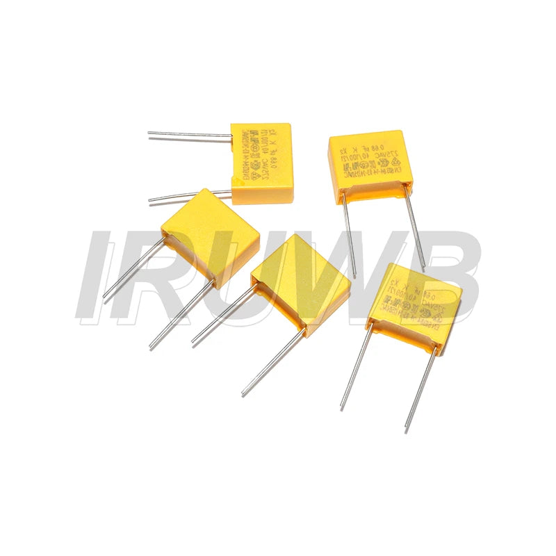 50pcs 275VAC 10Values Each 5pcs 1NF - 1UF Polypropylene Film X2 Safety Capacitor Assorted Kit