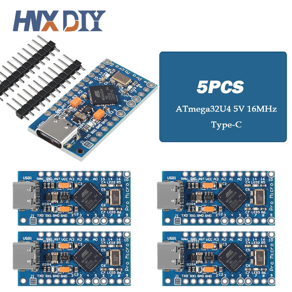 1-10PCS Pro Micro ATmega32U4 5V 16MHz Original Chip Replace ATmega328 For Arduino Pro Mini For Leonardo UNO R3