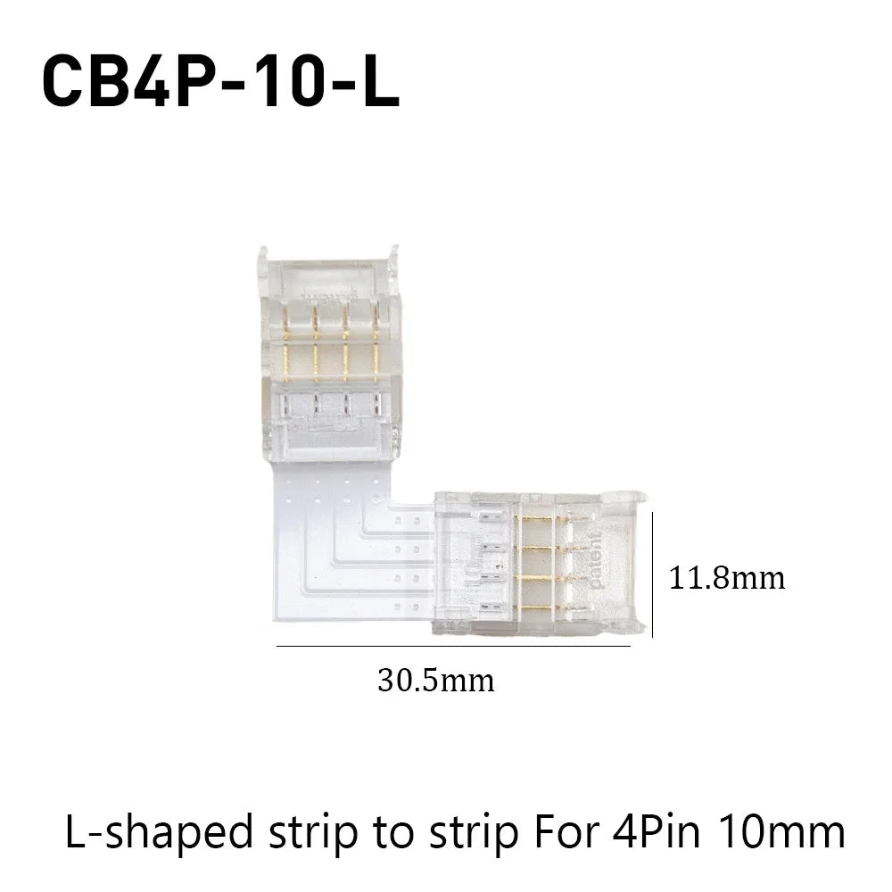 SMD Crystal Joint 2 3 4 5Pin LED Wire Connectors Solderless For 5mm 8mm 10mm Quick Terminal Block Strip Light Wire Connection