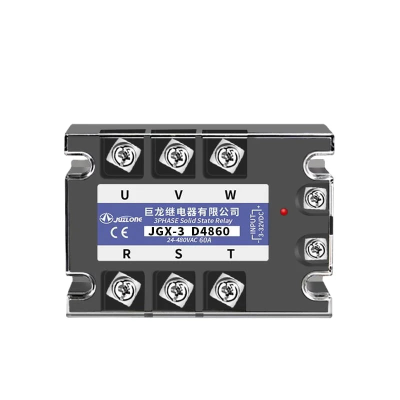 Three-phase Solid-state Relay JGX-3 D4840 DC Controlled AC 380V 10A 40A 100A 120A 200AContactless Contactor