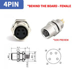 M8 waterproof connector - 3P4P male female M8 waterproof aviation plug socket sensor cable connector