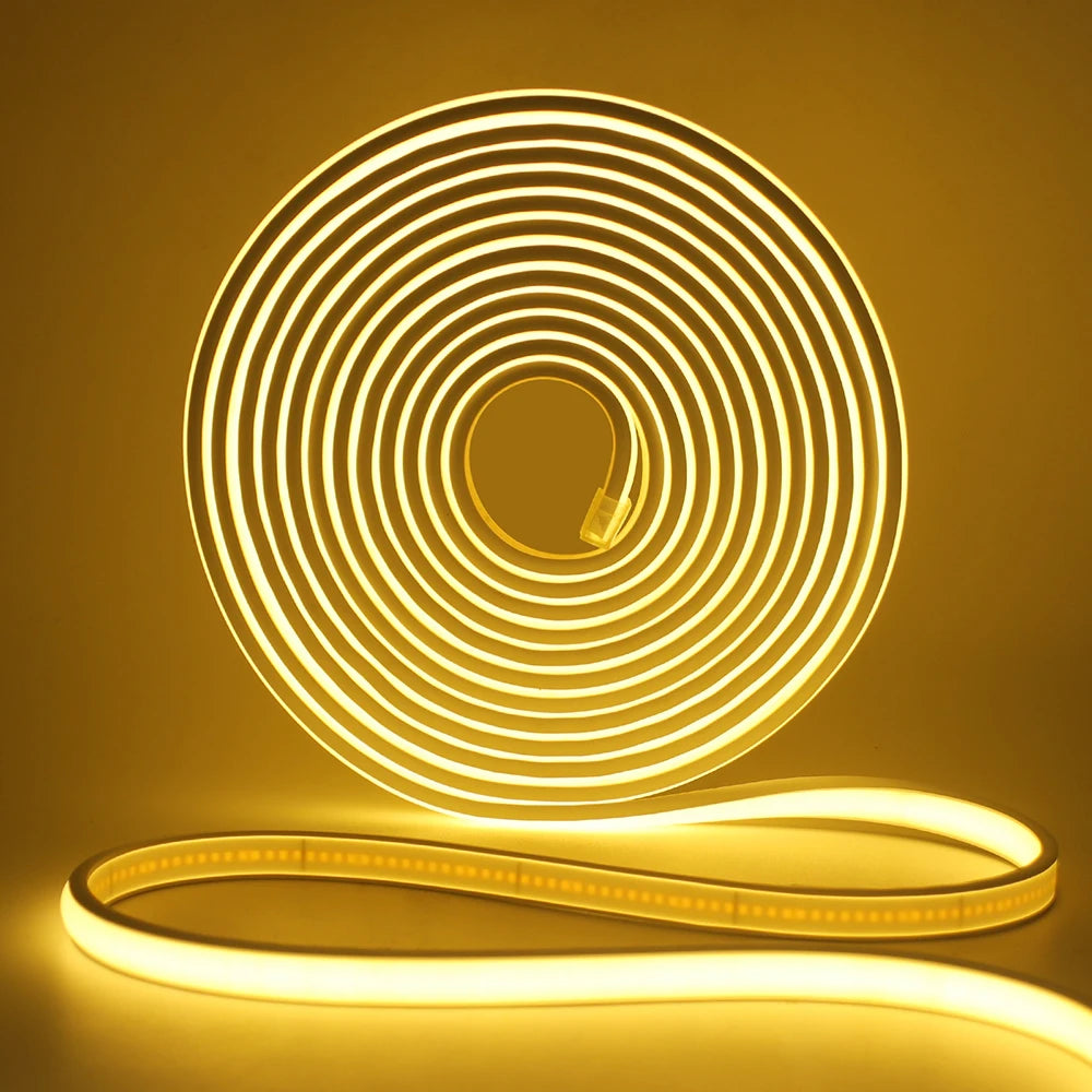 12V 24V COB LED Neon Strip Light IP68 Waterproof 320LEDs/m 2PIN Wire DC Plug 3000K 4000K 6000K Flexible Tape Rome Lighting 0.5m