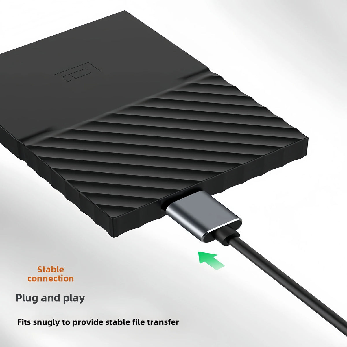 USB C to Micro B Cable 3.0(5Gbps),Type C Male to Micro B Female,for External Hard Drive/SSD (Toshiba,WD,Seagate),MacBook,Laptop