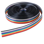 5m Rainbow Ribbon Cable 10 Way Flat Color Wire Flexible Electrical Connection Cable