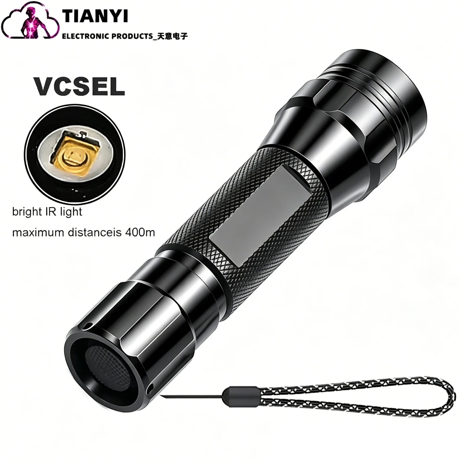 IR850nm&940nm Latest Infrared LED Zoom High Bright Night Vision Infrared Fill Light Tactical Hunting Zoom Flashlight IR Lighting