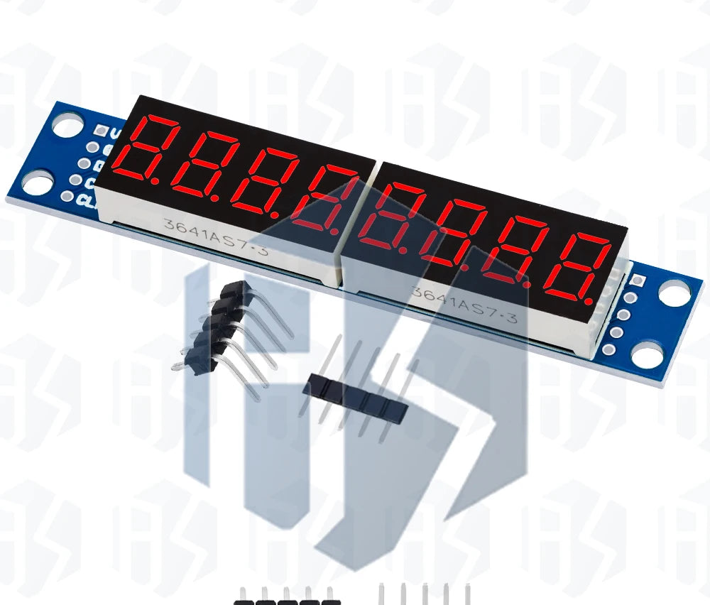 3-IO MAX7219 LED Matrix Module 8-Digit Red 7-Segment Display Driver for Arduino DIY Projects