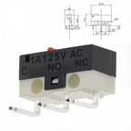20PCS Mini Micro Limit Switch C NO NC 3 Pins PCB Terminals SPDT 1A 125V Roller Arc Lever Snap Action Push Micro Mouse Switches