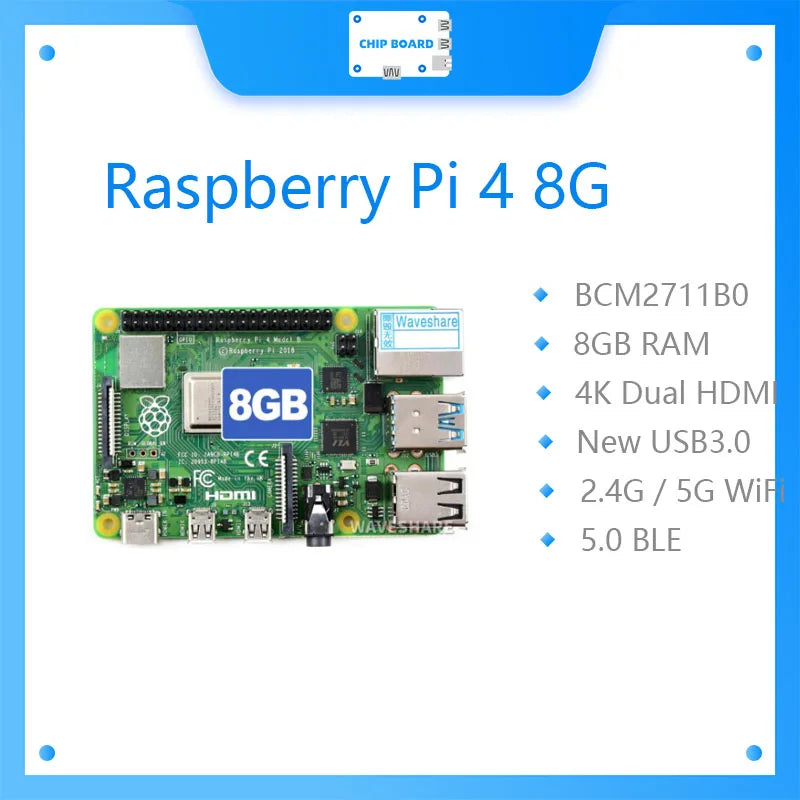 TAO New Raspberry Pi 4 Model B 8GB RAM, Completely Upgraded