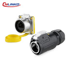 CNLINKO M24 Waterproof IP68 Circular RJ45 Connector 8P8C Cat6 Male/Female Panel Mount for Industrial Automation Marine & Outdoor