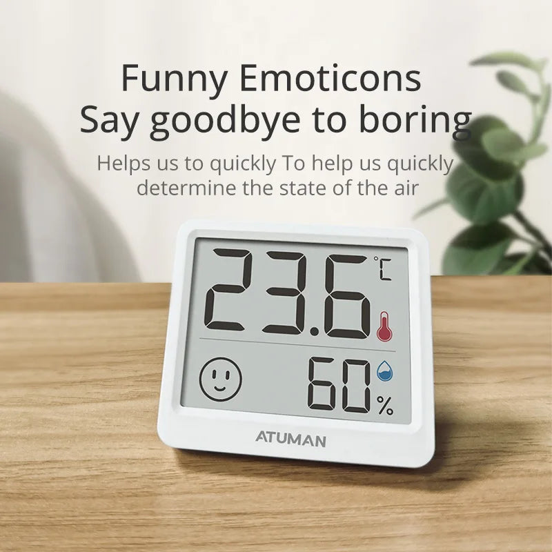DUKA Atuman 2.5 Inch LCD Electronic Digital Temperature Sensor Humidity Meter Indoor Thermometer Hygrometer Weather Station