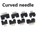 10PCS IDC/JTAG 2.54 DC3 Male Pin PCB Header Connector 2*3/4/5/6/7/8/26/40P Straight Shrouded Socket Box header pitch 2.54mm