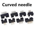 10PCS IDC/JTAG 2.54 DC3 Male Pin PCB Header Connector 2*3/4/5/6/7/8/26/40P Straight Shrouded Socket Box header pitch 2.54mm