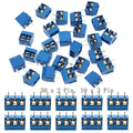 60pcs 5mm Pitch 2 Pin & 3 Pin PCB Mount Screw Terminal Block Connector for Arduino (50 x 2 Pin, 10 x 3 Pin)