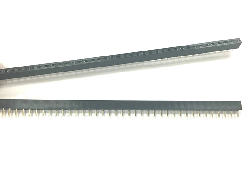 10PCS 2.54mm 1X40P Female Header Single Row Straight 0.1" Pitch 40 Pin 3.5mm 5mm 5.7mm 7.1mm 8.5mm Plastic height optional