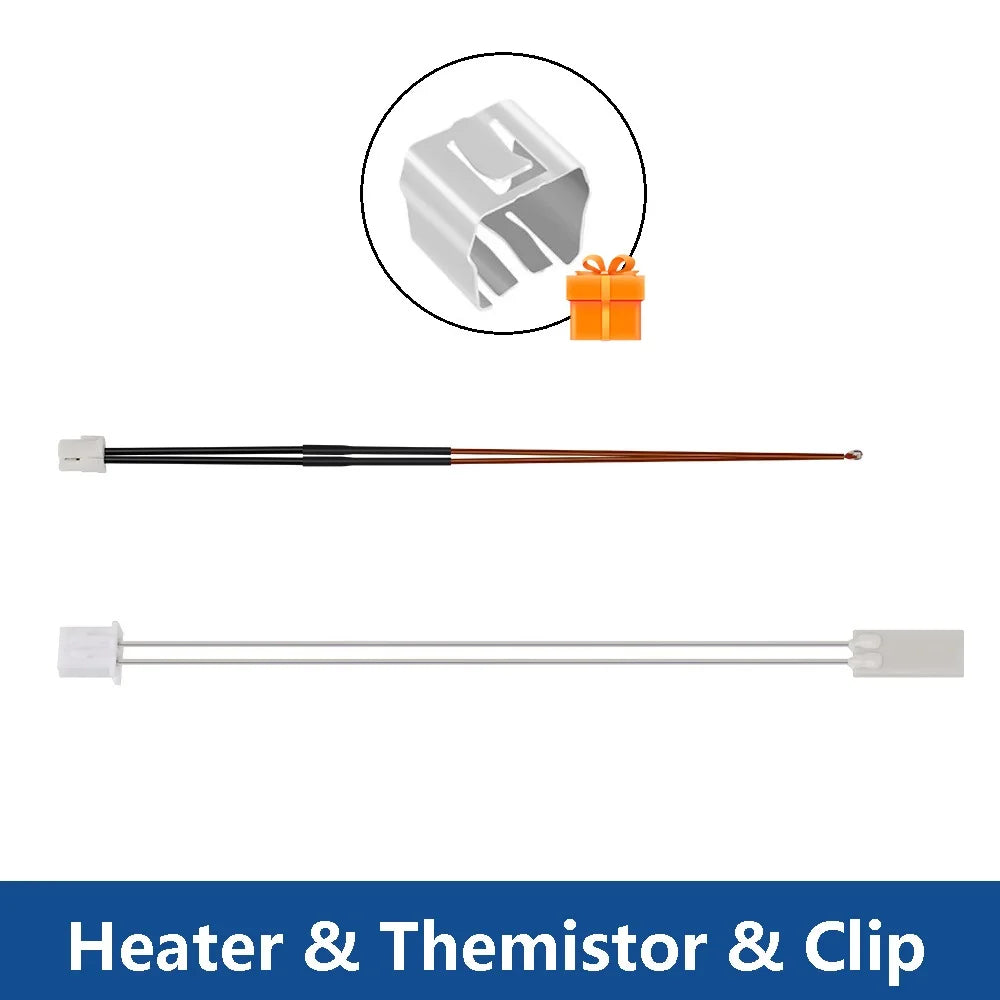 For Bambu Lab X1/X1-Carbon X1C Thermistor NTC100K Heating Sheet For Bambu Hotend Heater Cartridge 24V 3D Printer Parts