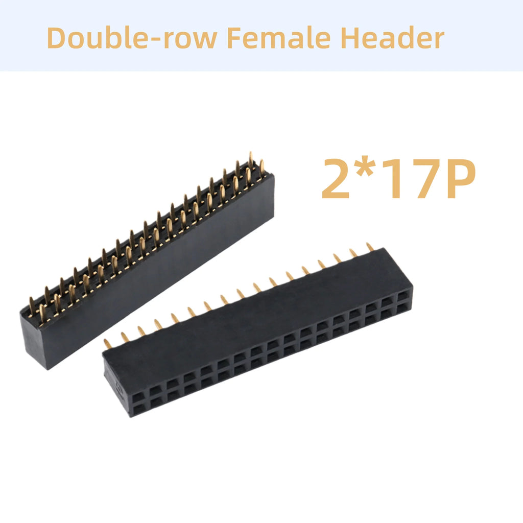 10/15/20PCS Single/Double-row Female Header Socket Pitch 2.54mm 2*2p 3p 4p 5p 6p 7p 8p 9p 10p12p14P16p18p20p22p40p Pin Connector