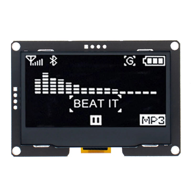 2.4" 2.42 inch 128x64 OLED LCD Display Module SSD1309 12864 7 Pin SPI/IIC I2C Serial Interface for Arduino UNO R3 C51