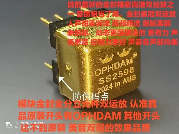 OPHDAM dual op amp SS3602 SS3601 SS2590 SS2598SQ upgrade OP06AT