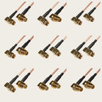 RG316 Cable SMA to SMA RP SMA Male Plug & Female Jack Right Angle Connector Coax Jumper Pigtail Cable