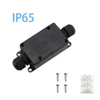 3pcs 2Way IP65 Waterproof Outdoor Junction Box 450V17.5A PG9 for Outdoor Underground Cable Line Power Cord Connector Protection