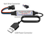 WS2811 WS2812B WS2813 WS2815 LED Pixels Strip Light Controller 3/4PIN USB/DC RF 14/17/21Keys LED Tape Remote Controller DC5-24V
