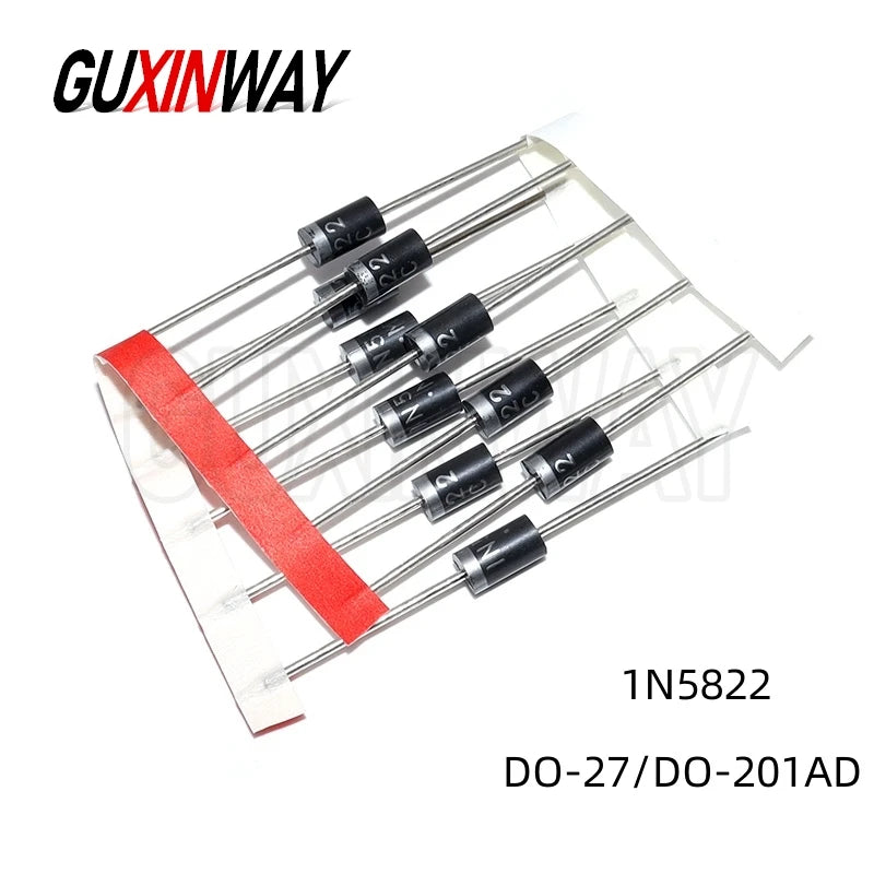 10pcs 1N5822 IN5822 3A 40V DO-27 DO-201AD Schottky Diode
