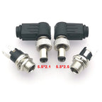 1pc DC 5.5*2.1/2.5mm Plug Socket With Nut 5.5x2.1/5.5x2.5 MM DC Power Jack Male Female Panel Mount Connector