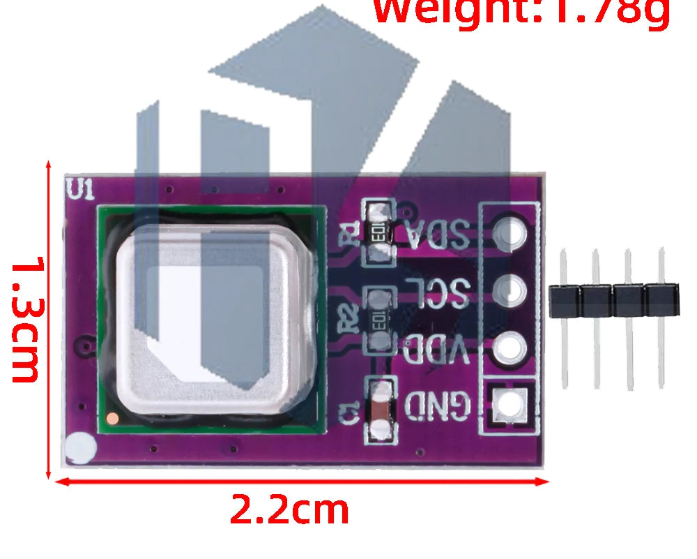 SCD40/SCD41 CO2 Sensor Module - NDIR Technology with Temperature & Humidity (I2C Interface for Arduino