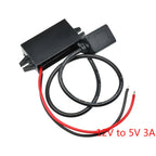 12V to 5V 3A15W DC DC Step Down Buck Converter Power Supply Module Type-C Adapter Male Female Micro USB Mini USB for Car ROHS CE