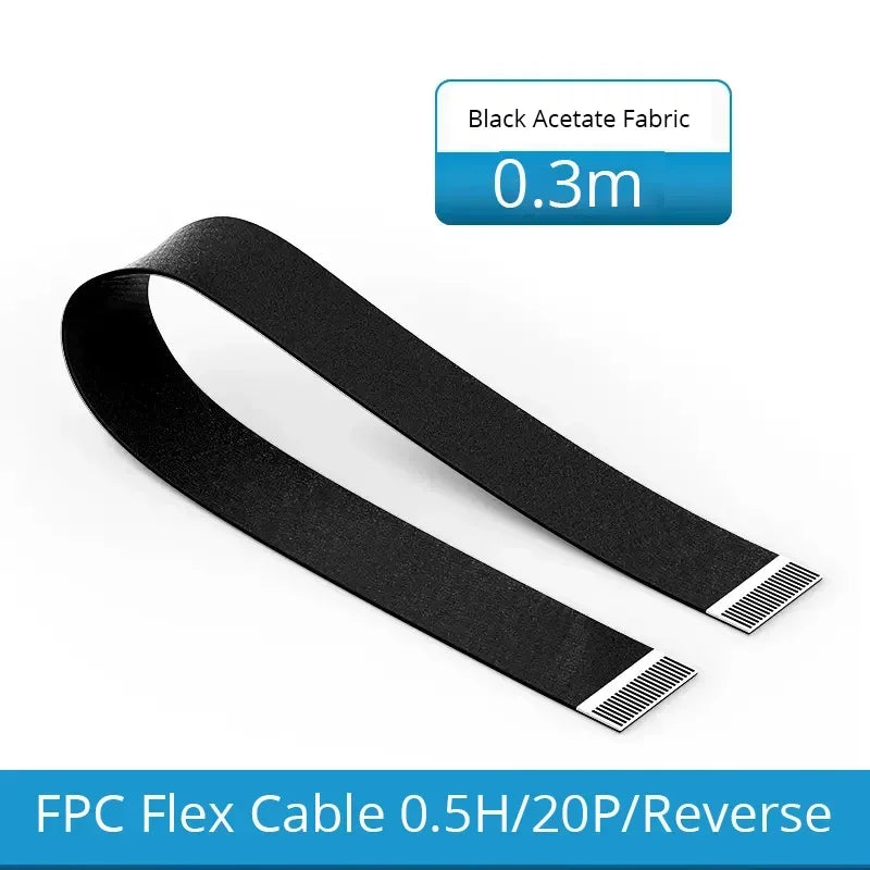 Shielded FFC Ribbon FPV HDTV-Compatible DP Displayport Connector Up Angle 20P Flexible Flat Cable Raspberry Pi 4 1920*1080P/60hz