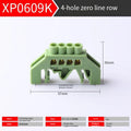 Bridge type guide rail type zero line busbar green flame-retardant terminal block 6 * 9 distribution box zero ground busbar conn
