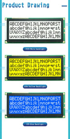 LCD 2004B Display Module 20x4 Large Character LCD Screen Display 20X04 5.0V or 3.3V Power Supply ST7066 Drive Multiple Display