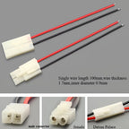 JST SM Tamiya 51005 Male and Female Single-Head Wire Battery Male and Female Docking Plug Terminal Block 2P with Silicone Wire