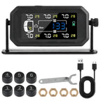 H13 Truck Car Tyre Pressure Monitor 6 External Sensors Tire Pressure Monitoring System Intelligent Temperature Warning Fuel Save