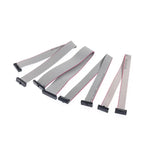 1PCS 1.27MM pitch FC-6/8/10/14/16/20/40/50 PIN 20CM JTAG ISP DOWNLOAD CABLE Gray Flat Ribbon Data Cable FOR DC3 IDC BOX HEADER