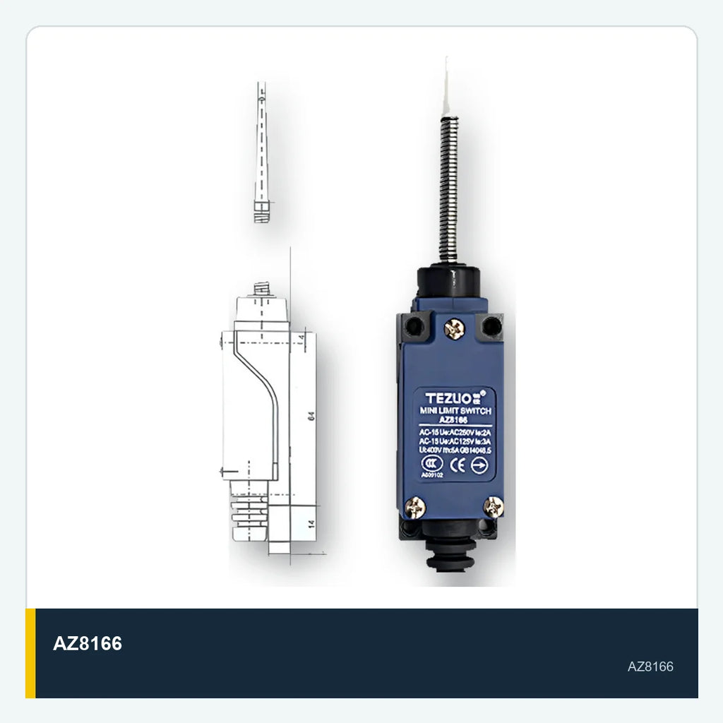 AZ8166 Industrial Limit Switch Micro Travel Switch for CNC Automation Machinery