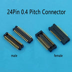 5pcs 24Pin 0.4 Pitch Board-to-Board Connectors For Garmin GPS FPC Repair Parts 0.4mm Spacing 24P Male Female Socket Connetor