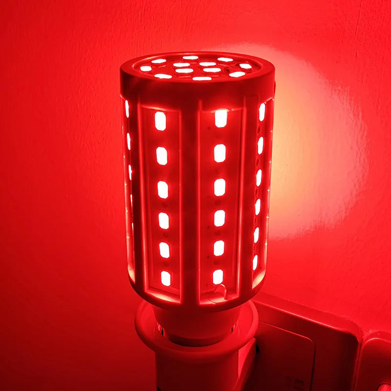 5W 10W 15W 20W 30W E27 LED Corn Lamp Indoor Lighting Home Lamp Green Pink Garden Lawn Landscape Decorative Light Bulbs SMD5730