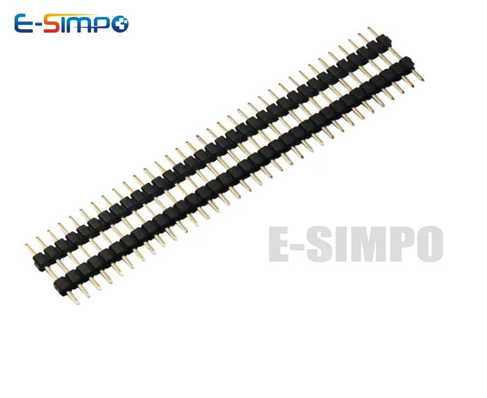 10pcs 2.0mm Board Spacer 1/2X40P Straight Single/Dual Row Double Plastic L8.7/11/15/21-35mm Gold Breakable PCB Male Pin Header