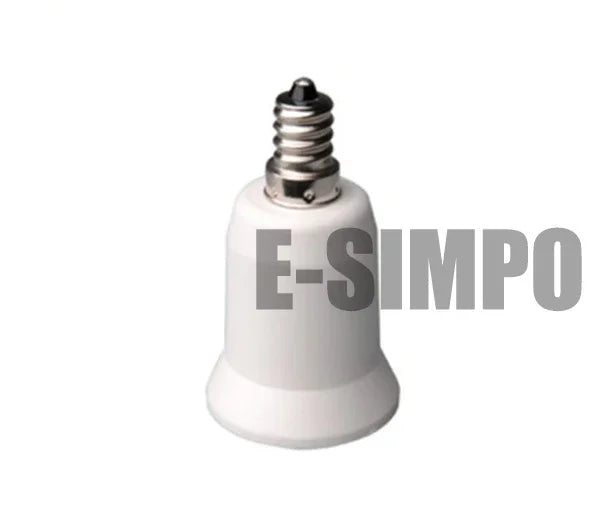 6pcs E12 to E26 Adapter Chandelier Light Socket Candelabra US CA E12 to Edsison Medium E26/E27 Bulb Base Lampholder Converter