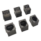 5/10Pcs RJ11 Socket 52-4P4C 6P6C 8P8C Phone Jack Female Crystal Head Socke 180 degrees Vertical 6P6C Telephone Connector