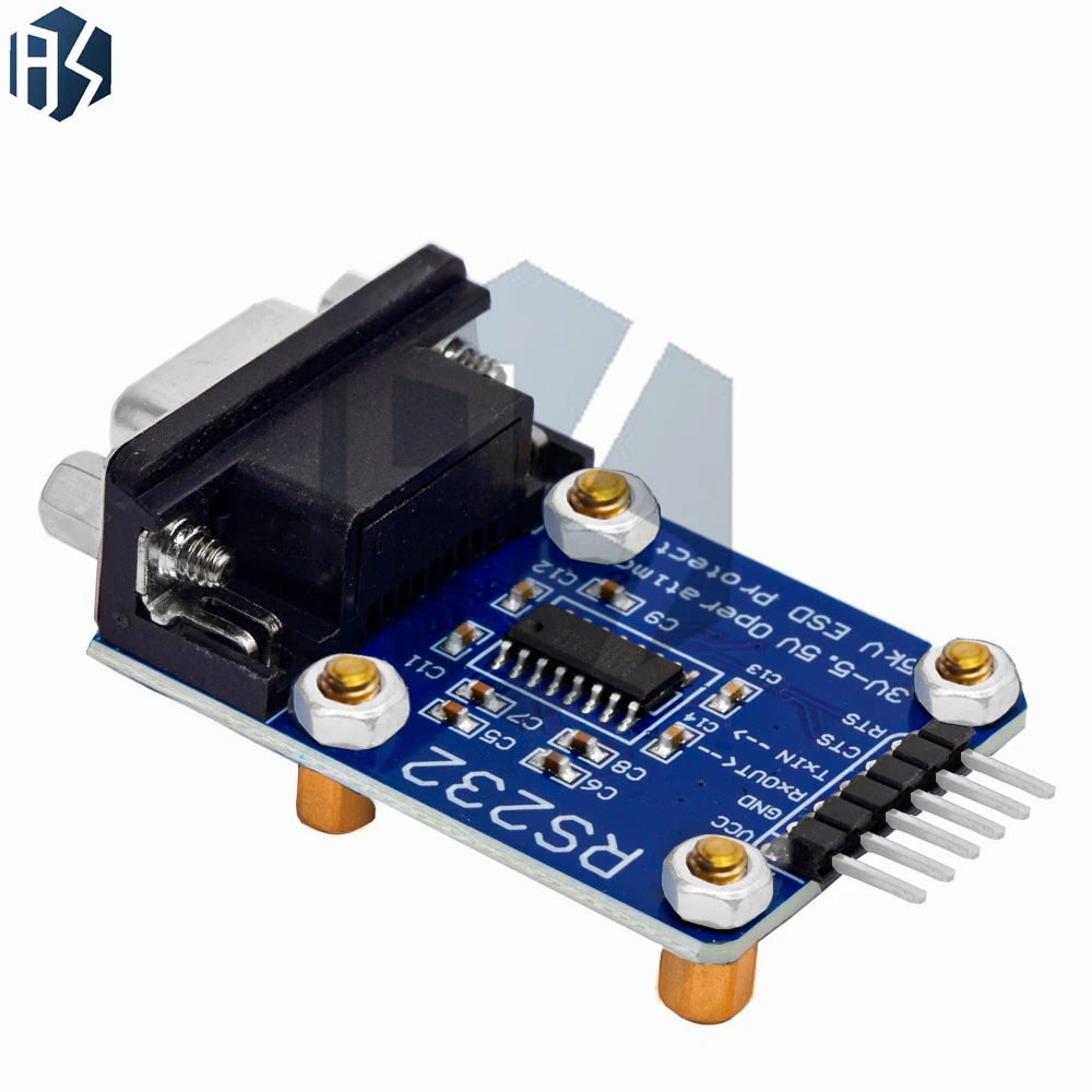 Bidirectional RS232-to-UART TTL Serial Converter Module - Male-Female Level Shifter for SP232 TTL Serial Port